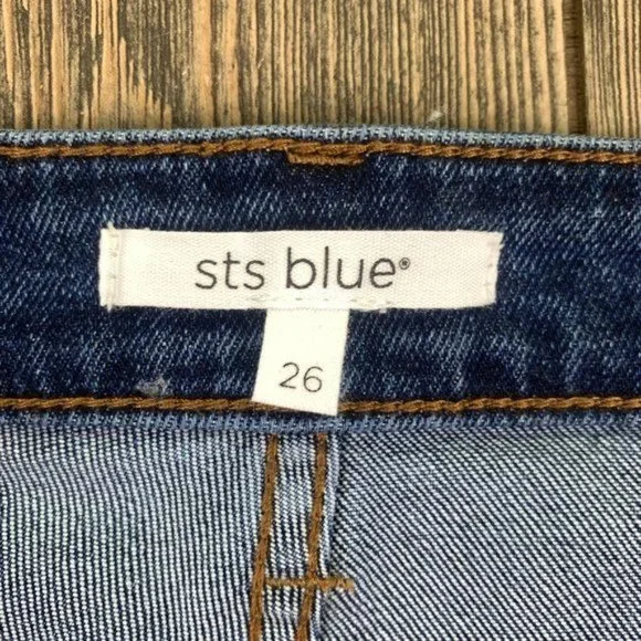 SOLD! STS Blue Emily Raw Hem Denim Mini Skirt - Picture 5 of 9